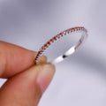Silver Ruby Pavé Ring