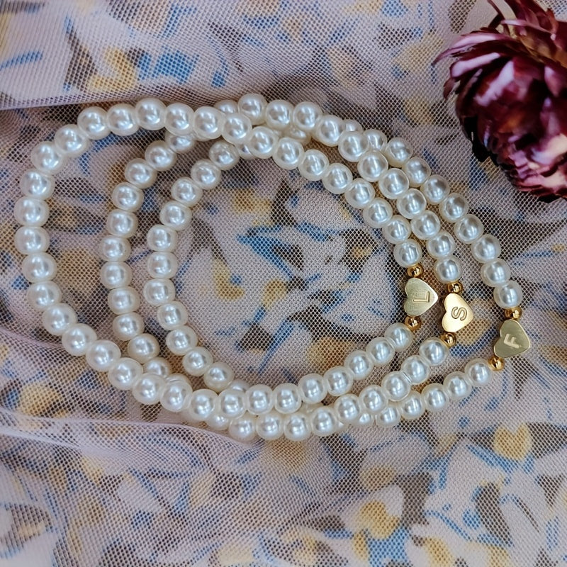 A-Z Heart Initial Bracelet
