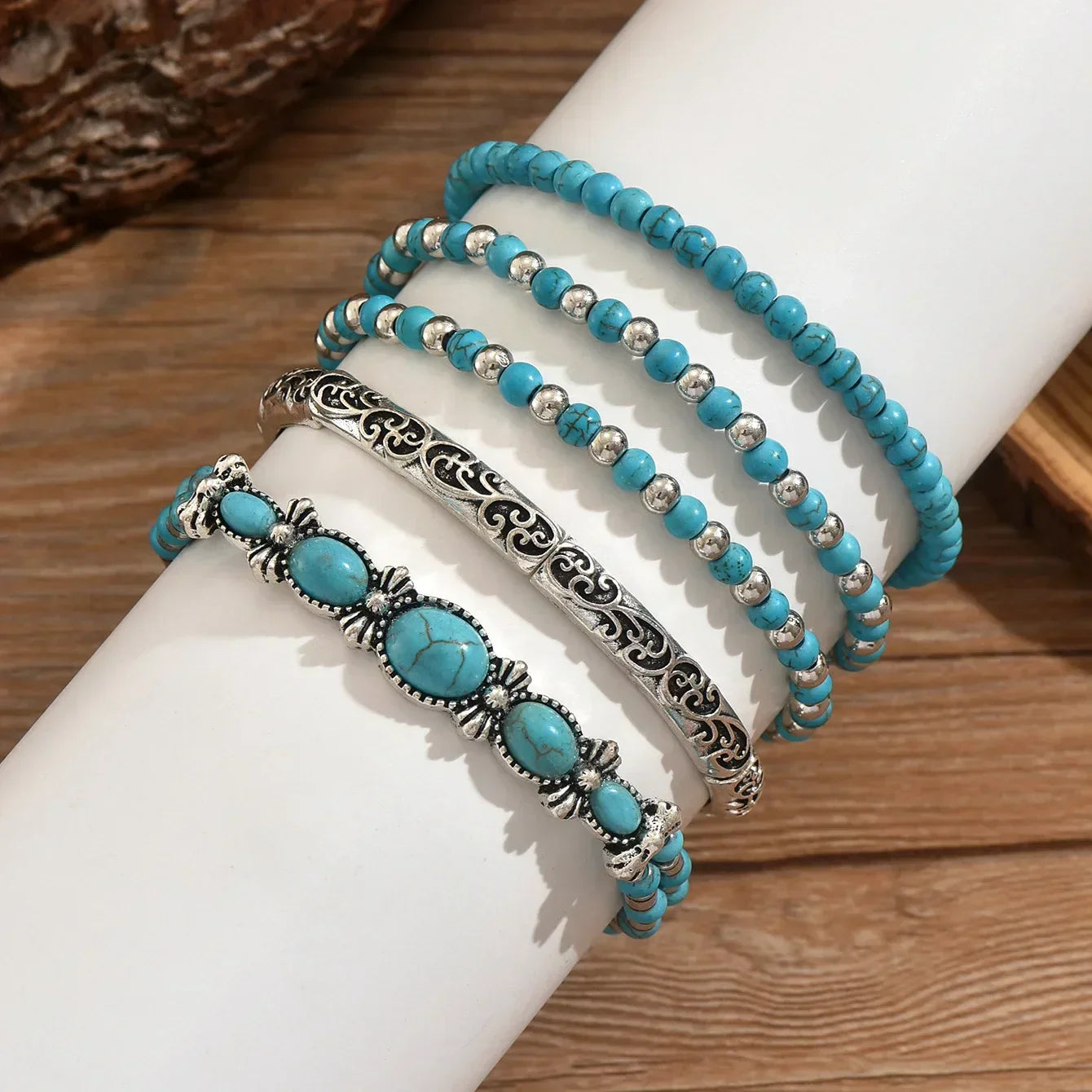 Bohemian Turquoise Bracelet Set