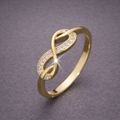 Infinity Gold Chain Ring