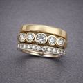 Classic Gold Diamond Anniversary Ring