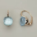 Blue Crystal Earrings Vintage