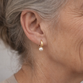 Unique Golden Pearl Earrings