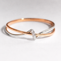 Eliza | Vintage Golden & Silver Twist Ring