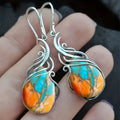 Elegant Gemstone Dangle Earrings