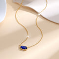 Classic Oval Sapphire Necklace