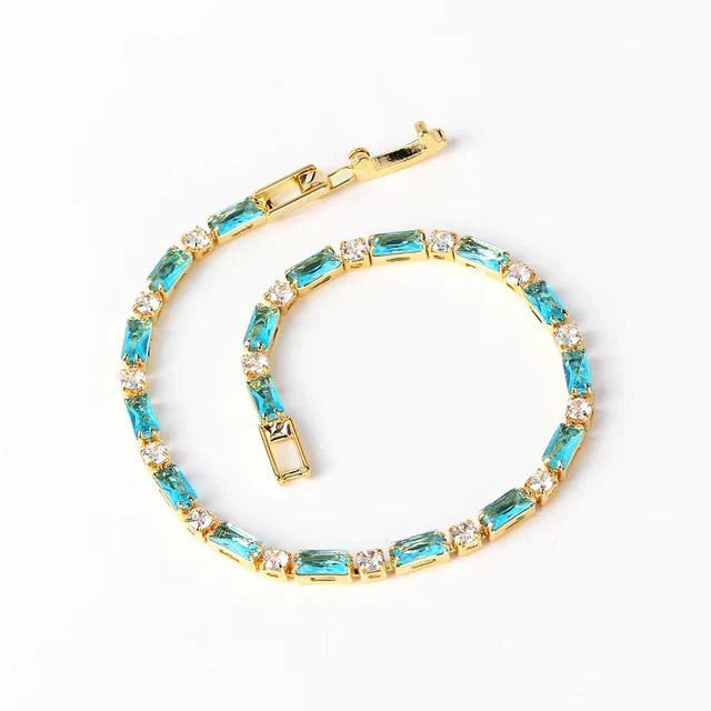 Timeless Gold Natural Turquoise Bracelet