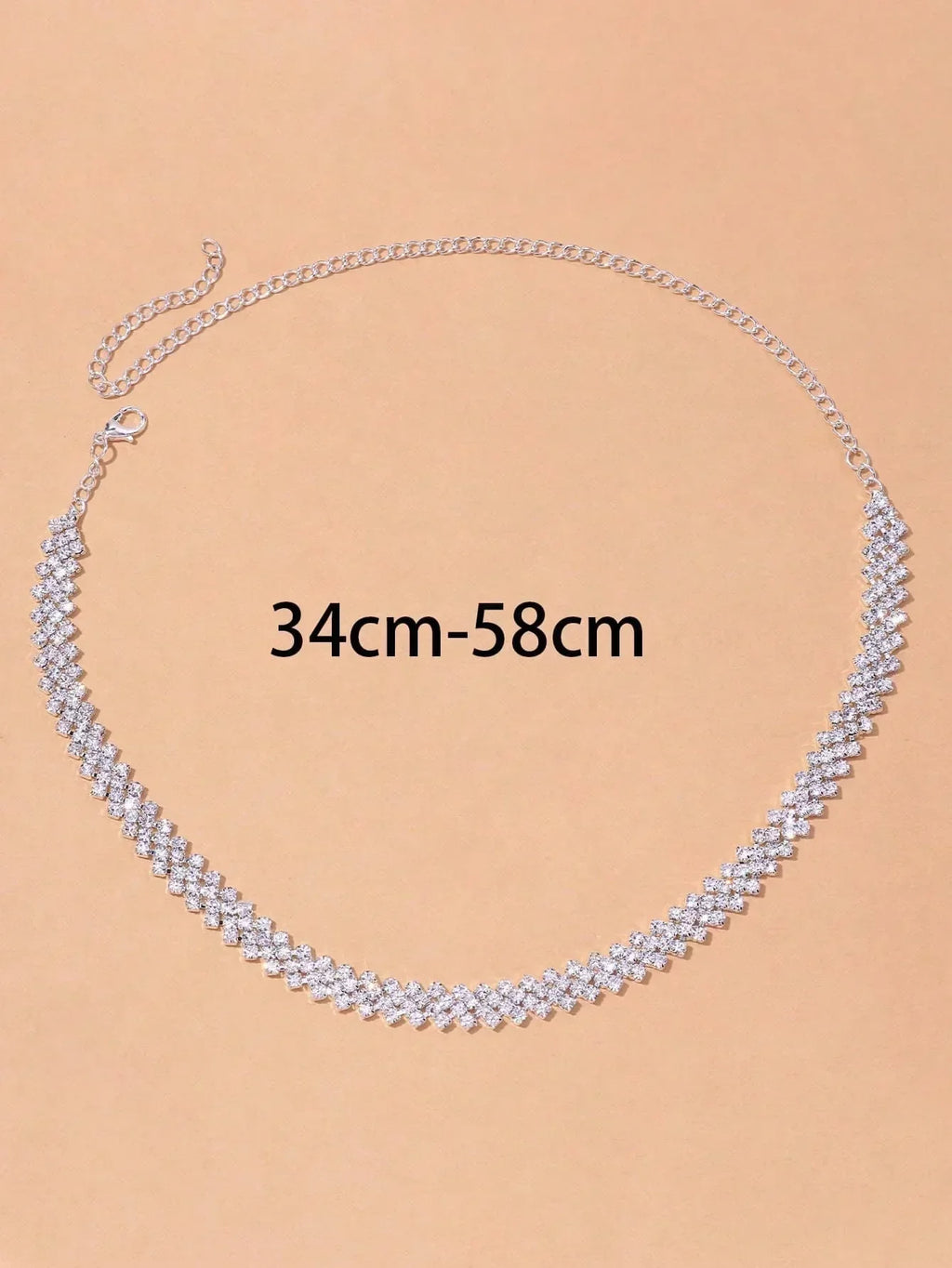 Elegant Rhinestone Collar Necklace