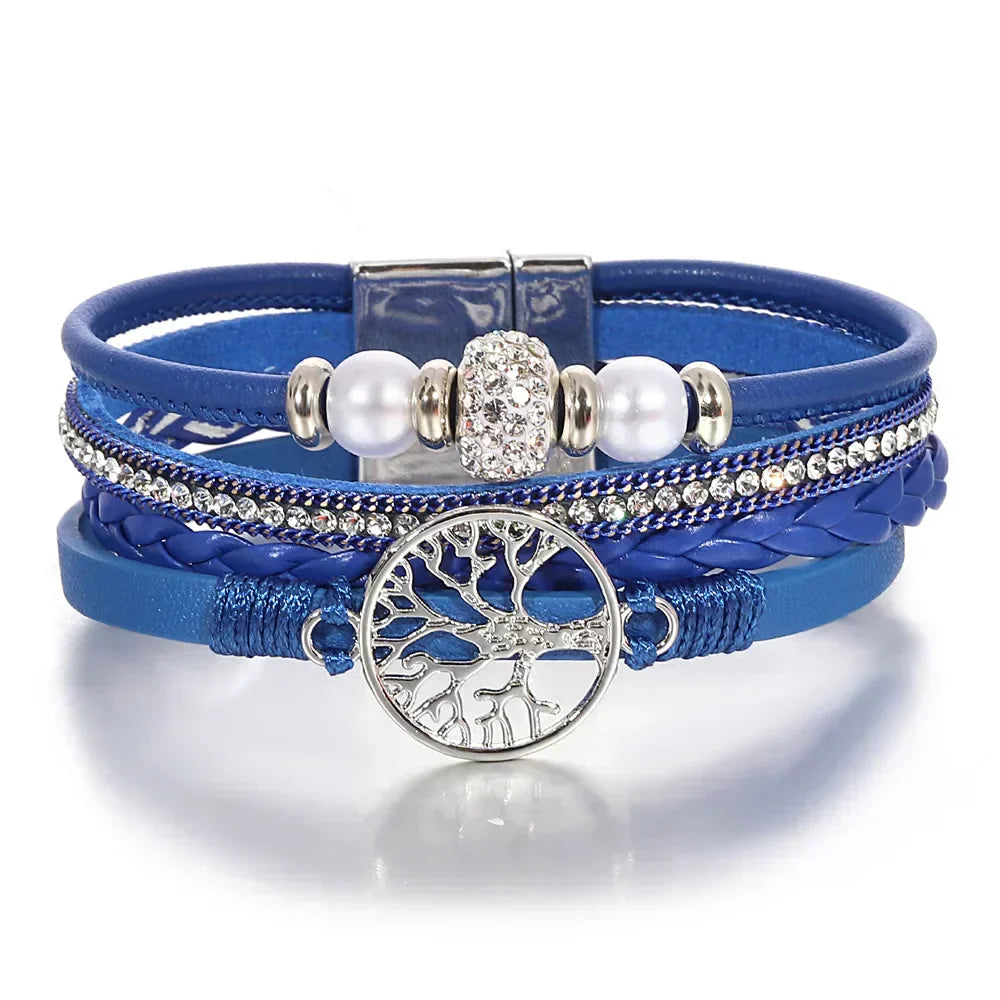 Tree of Life Rhinestone Bracelet