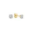 Moon Stone Stud Earrings